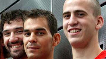 Carderón, Garbajosa e Sergio Rodríguez