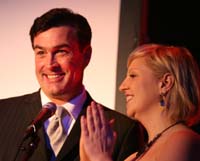 Irina Slutsky (de Geek Entertainment TV) e Daniel McVicar (de Bold and the Beautiful)