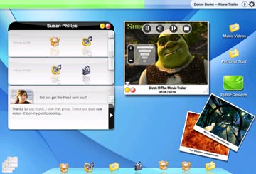 O escritorio de Jooce lembra ó Mac OS X
