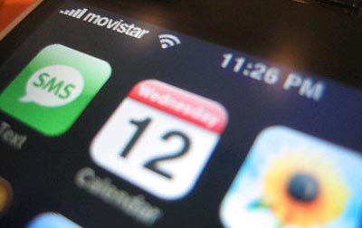 Un iPhone liberado para poder empregarse na rede de Movistar