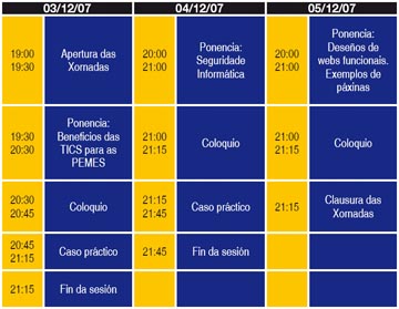 Programa das xornadas