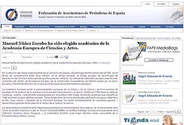 Imaxe da nova web da FAPE