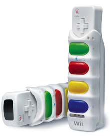 O AirG permite converter o mando da Wii nun instrumento musical para o PopStar Guitar