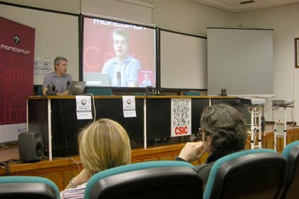 Brenlla durante a súa intervención no encontro BrOffice 2008