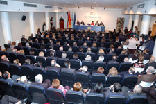 Salón de actos da entidade empresarial viguesa