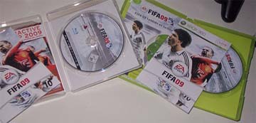 Unha das copias de FIFA 09 que chegou a un fogar español cun día de antelación