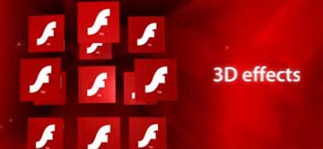A nova versión do Flash facilita a creación de efectos tridimensionais