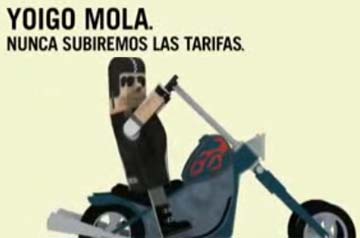 Yoigo anunciábase coa promesa de non subir as súas tarifas porque non venden motos
