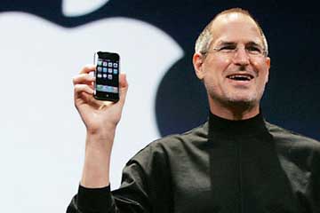 Jobs nunha das presentación públicas do iPhone