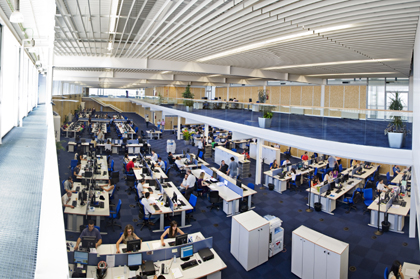 Interior do complexo TIC que IBM mantén en Salamanca