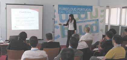 Investigadores de Gradiant nun encontro sobre cloud computing celebrado en Porto