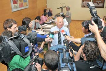 O novo reitor da USC nunha imaxe de Santi Alvite