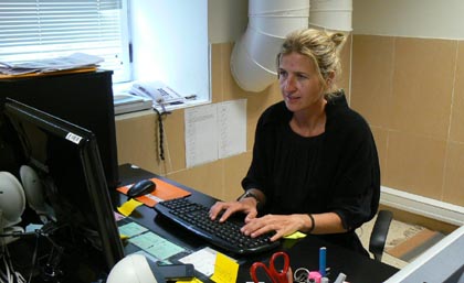 A profesora María Victoria Fernández, encargada do curso