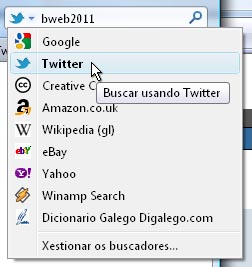 As buscas en Twitter poden integrarse en Firefox a través dun complemento oficial
