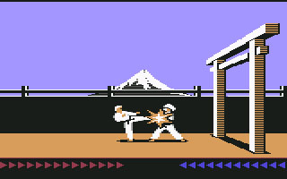 Imaxe do clásico Karateka editado nos anos 80