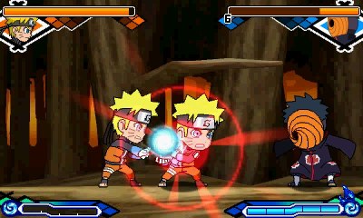 No xogo poderemos reproducir os ataques especiais propios de Naruto e Lee