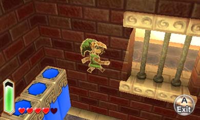 Link poderá converterse nun debuxo animado 2D para moverse polos muros